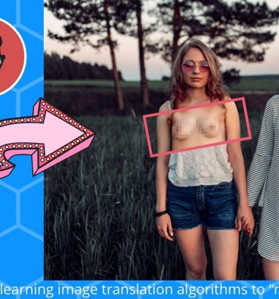 state of the art deep-learning image translation algorithms to nudify female bodies