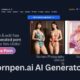 home screen of pornpen.ai website