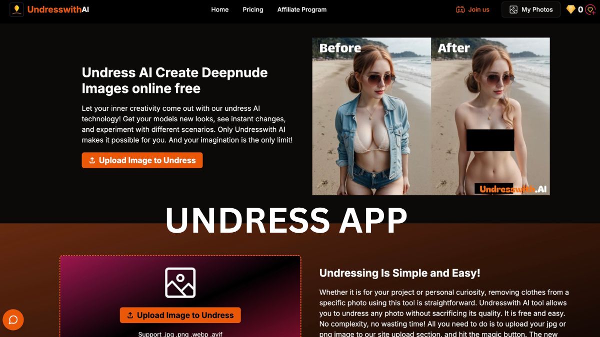 undresswith.ai website